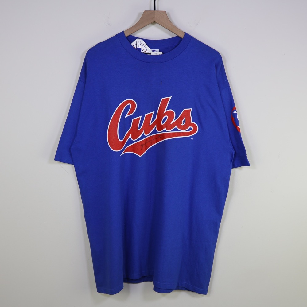 Vintage 1994 Chicago Cubs Mark Grace Starter T-Shirt XL Autographed‎ Deadstock
